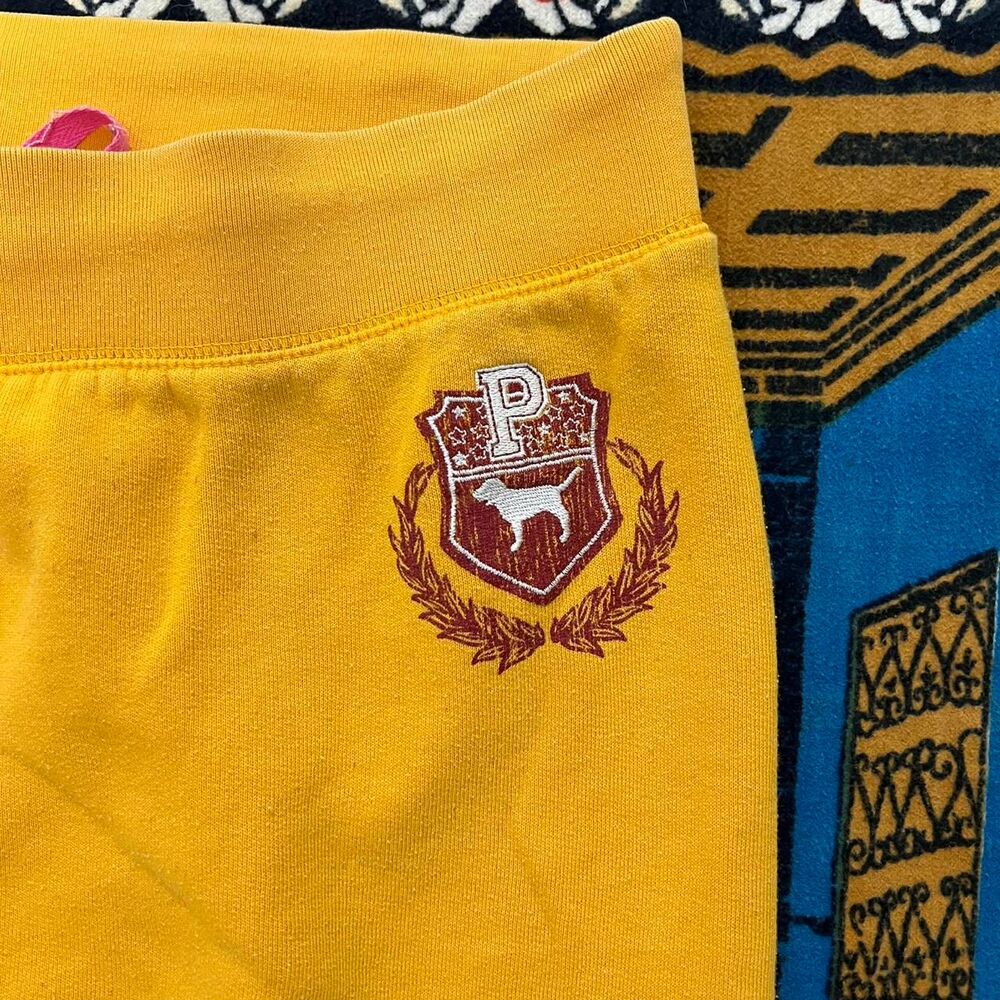 Vintage Victoria secret orange sweatpants Capri joggers Size large y2k fairy - Picture 4 of 8